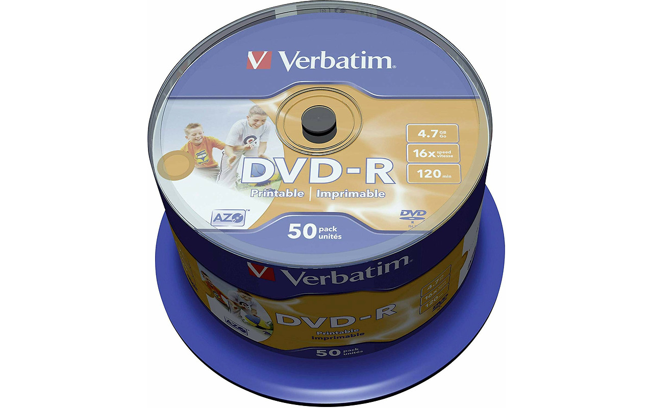 Verbatim 43533 Printable 50*Cake DVD-R