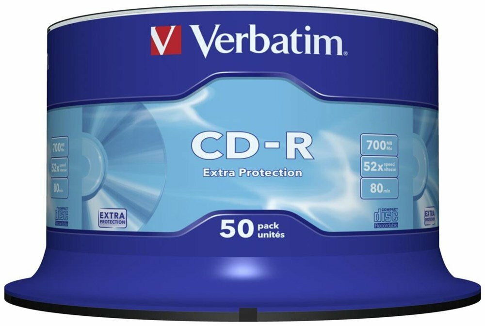 CD-R Verbatim / 700MB / Extra protection / x50 / 43351