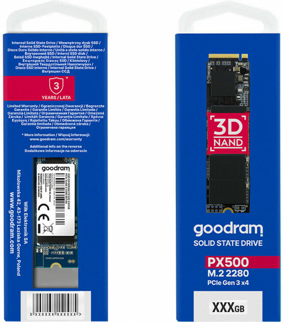 GOODRAM PX500 SSDPR-PX500-512-80 M.2 NVMe SSD 512GB