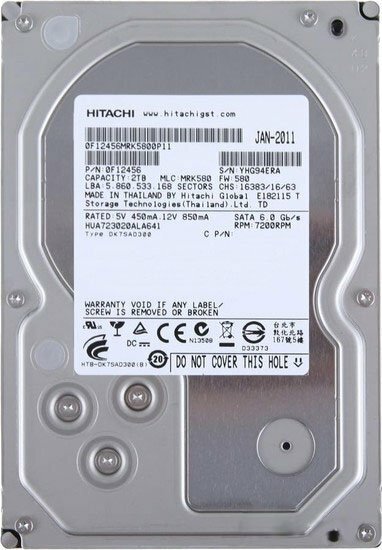 Hitachi Ultrastar 7K3000 HUA723020ALA641 3.5" HDD 2.0TB