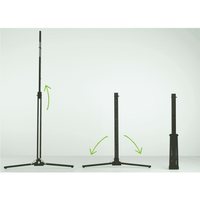 Sopar 8415AR Mobile Stand for Projection screen in Aluminum Frame
