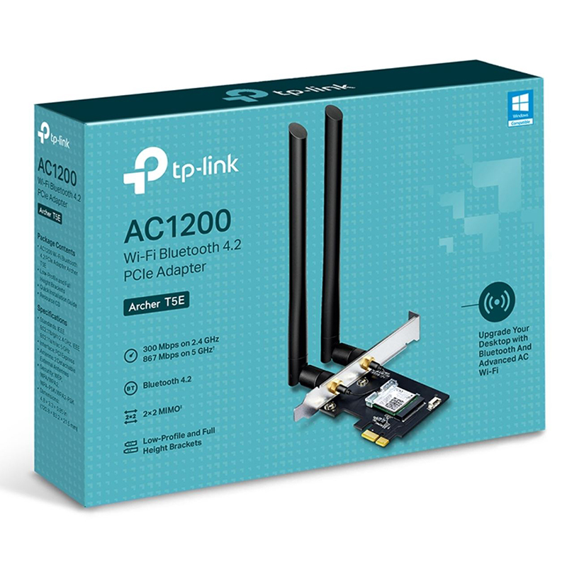 TP-LINK Archer T5E PCIe Wireless AC Dual Band LAN / Bluetooth 4.2 Adapter / Black