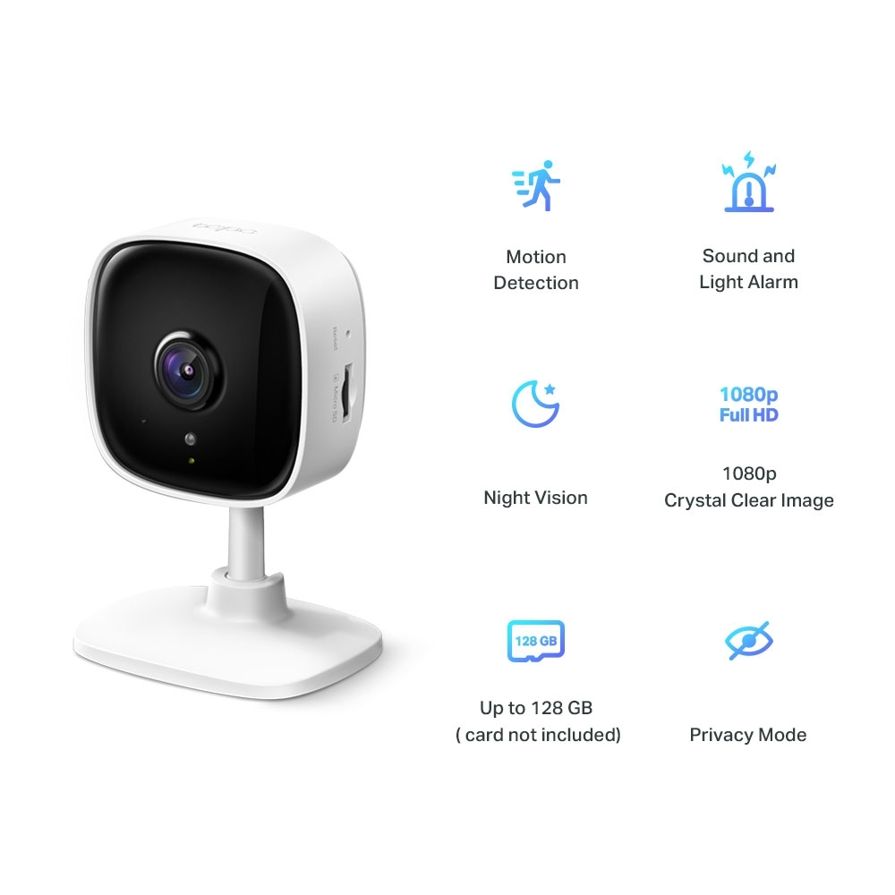 TP-LINK Tapo C100 Home Security Wi-Fi Camera / White