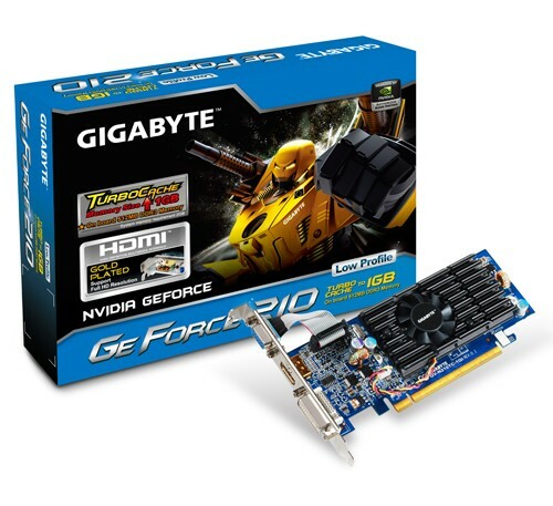 GIGABYTE GeForce 210 1GB DDR3 Low Profile 64bit