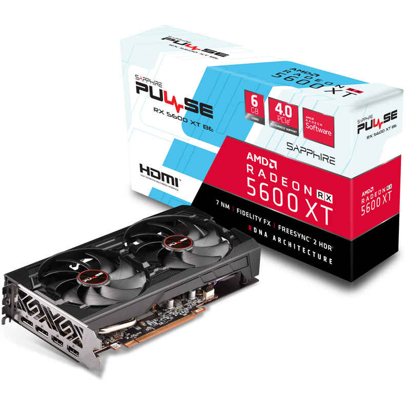 Sapphire PULSE Radeon RX 5600 XT BE 6GB GDDR6 192Bit 11296-05-20G