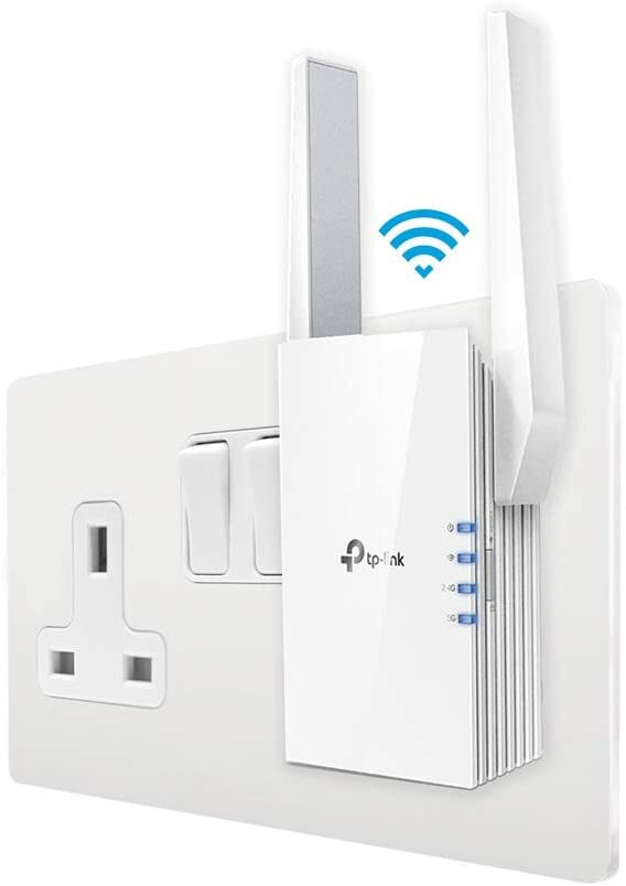 TP-LINK RE505X Wi-Fi 6 Wall Plugged Range Extender