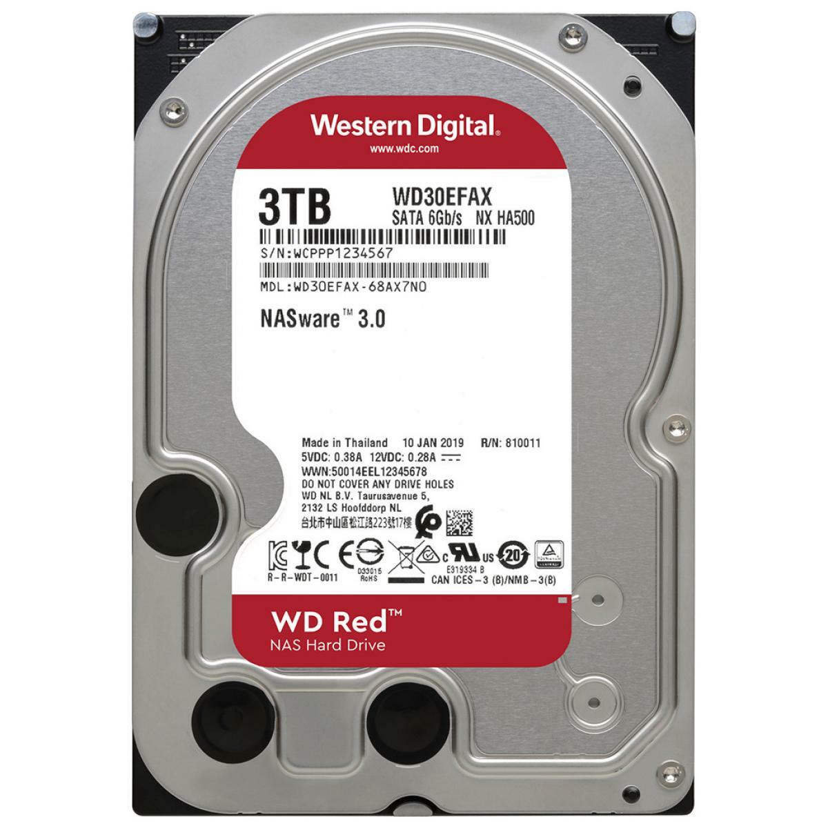 WesternDigital Red NAS WD30EFAX 3.5" HDD 3.0TB SATA 256MB /