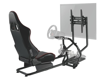 Lumi Classic Racing Simulator Cockpit Seat LRS03-BS with Monitor & Gear Shifter Mount /
