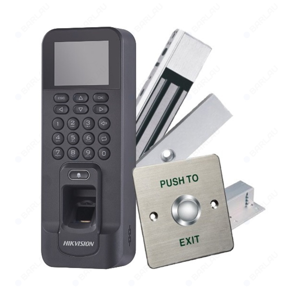 HIKVISION DS-KAS261 Control Terminal Kit / 2.4'' TFT + Fingerprints + Magnetic Lock + Push Button /