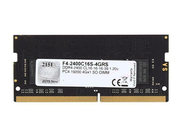 G.Skill Ripjaws F4-2400C16S-4GRS 4GB SODIMM DDR4
