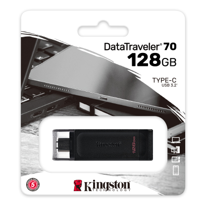 Kingston DataTravaler 70 128GB USB Type-C / DT70/128GB / Black