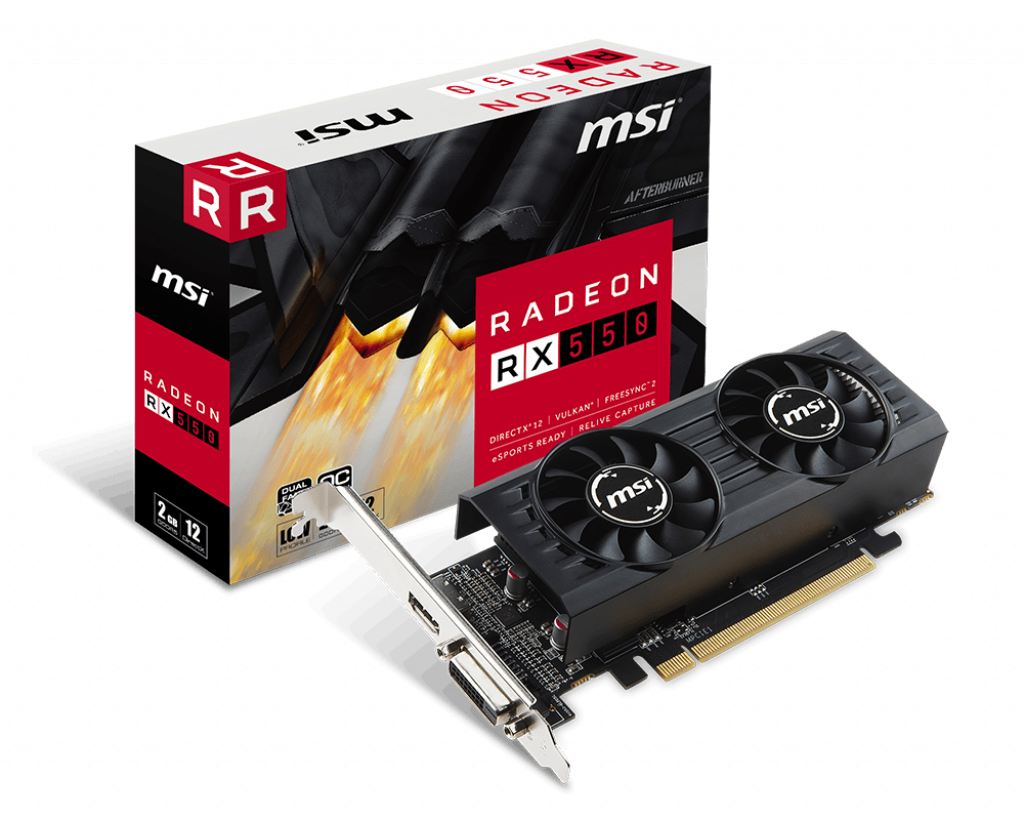 MSI Radeon RX 550 2GT LP OC 2GB GDDR5 128Bit