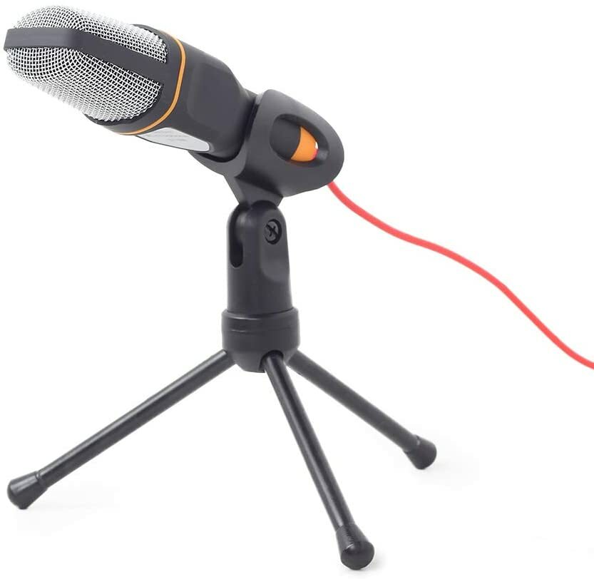 Gembird MIC-D-03 Desktop microphone with a tripod / Black