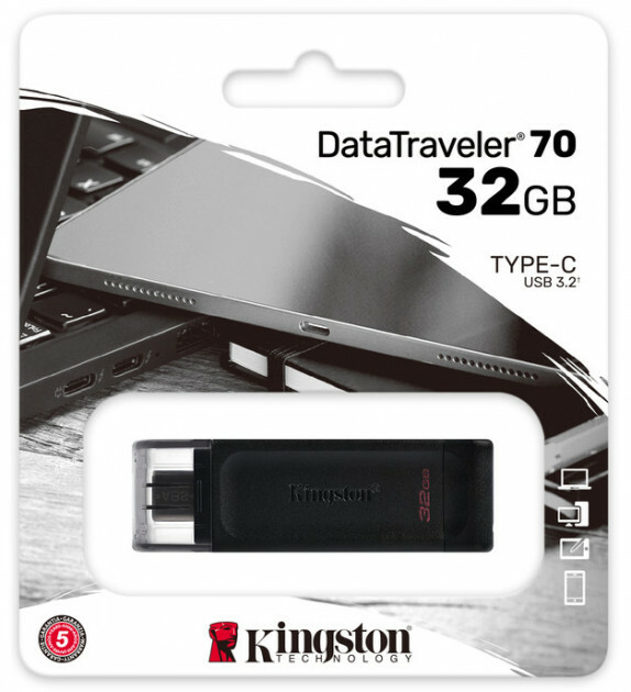 Kingston DataTravaler 70 32GB USB Type-C / DT70/32GB / Black
