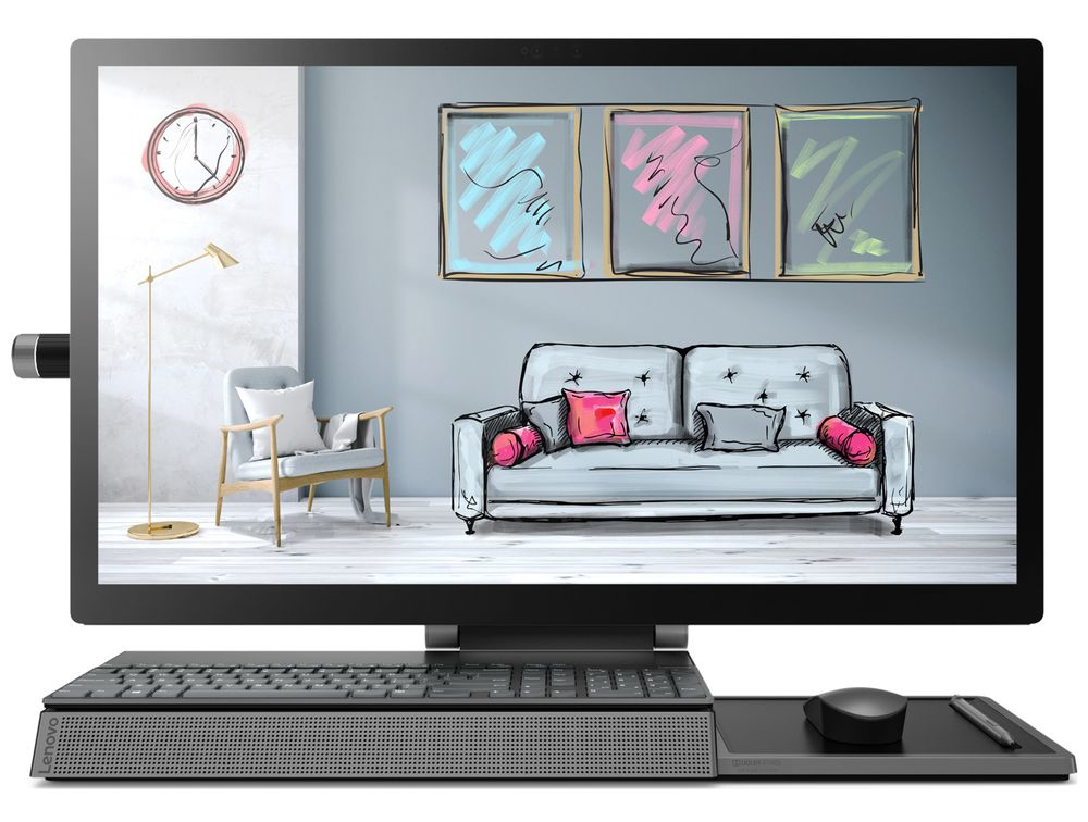Lenovo Yoga A940-27ICB / 27" QHD IPS Touch / Intel Core i5-9400 / 16GB DDR4 / 256GB SSD + 1.0TB HDD / AMD Radeon RX 560 4GB GDDR5 / Windows 10 PRO / Grey