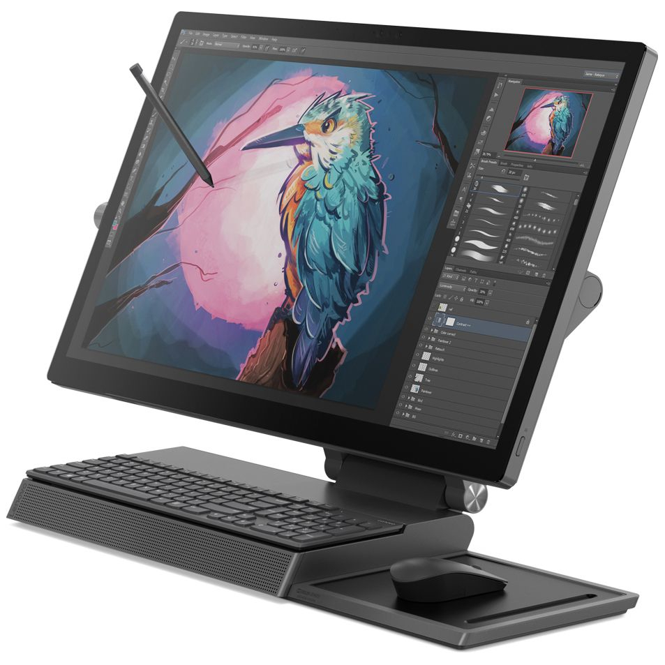 Lenovo Yoga A940-27ICB / 27" QHD IPS Touch / Intel Core i5-9400 / 16GB DDR4 / 256GB SSD + 1.0TB HDD / AMD Radeon RX 560 4GB GDDR5 / Windows 10 PRO / Grey