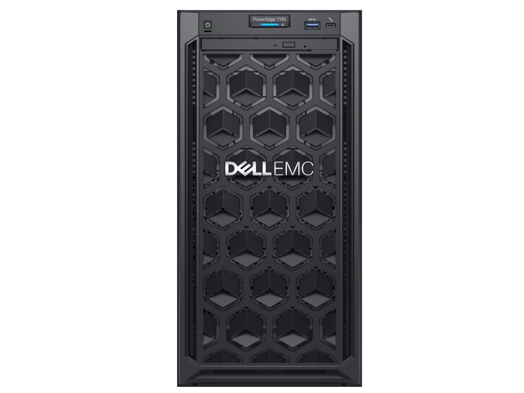 Server DELL PowerEdge T140 Tower / Intel Xeon E-2134 / 16GB DDR4 UDIMM / 4.0TB SATA HDD / Single cabled 365W PSU / 273405890 / Black
