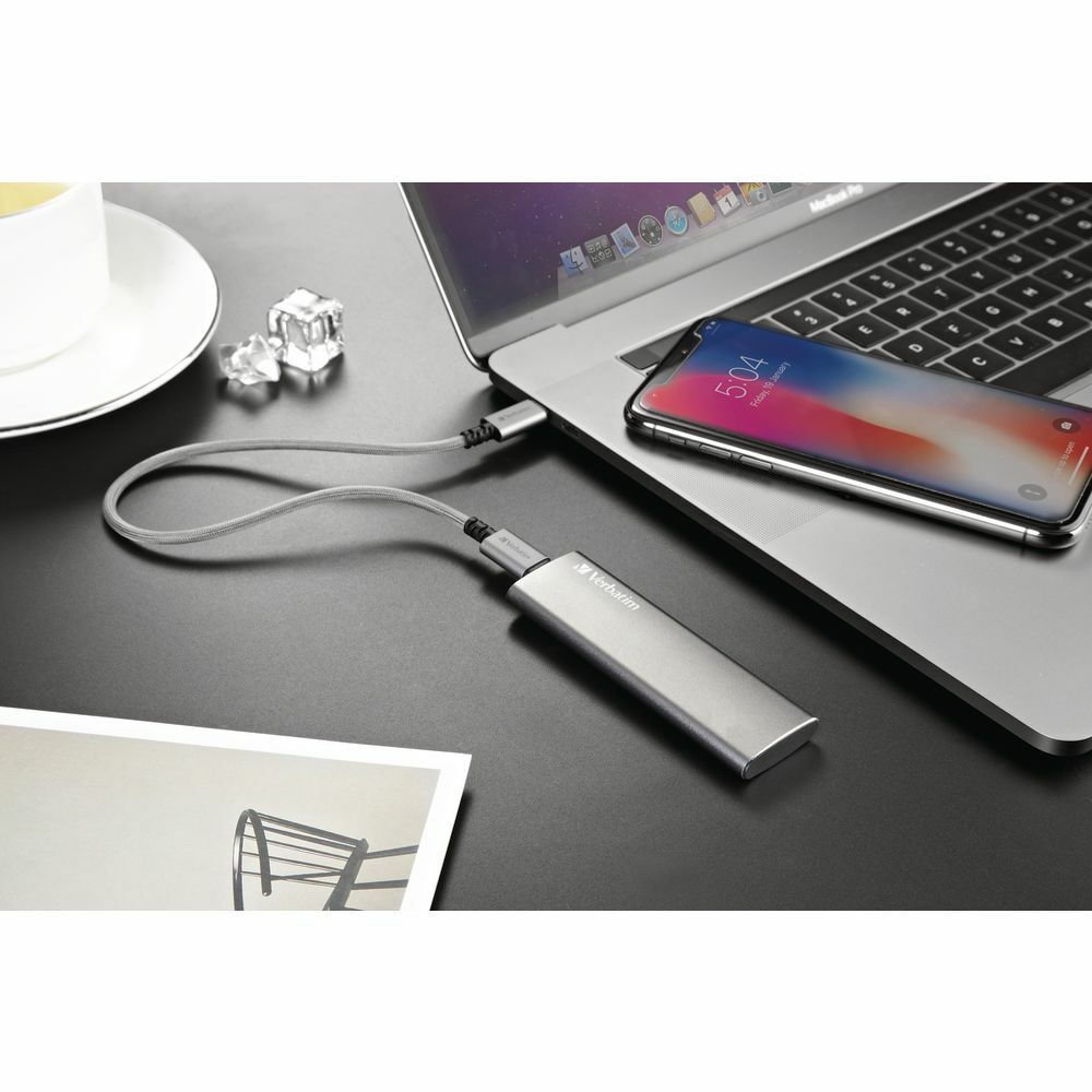 Verbatim Vx500 USB 3.1 M.2 External SSD 480GB / 47443 Grey