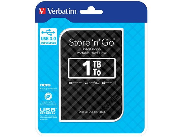 Verbatim Store 'n' Go 53194 2.5" External HDD 1.0TB / Black