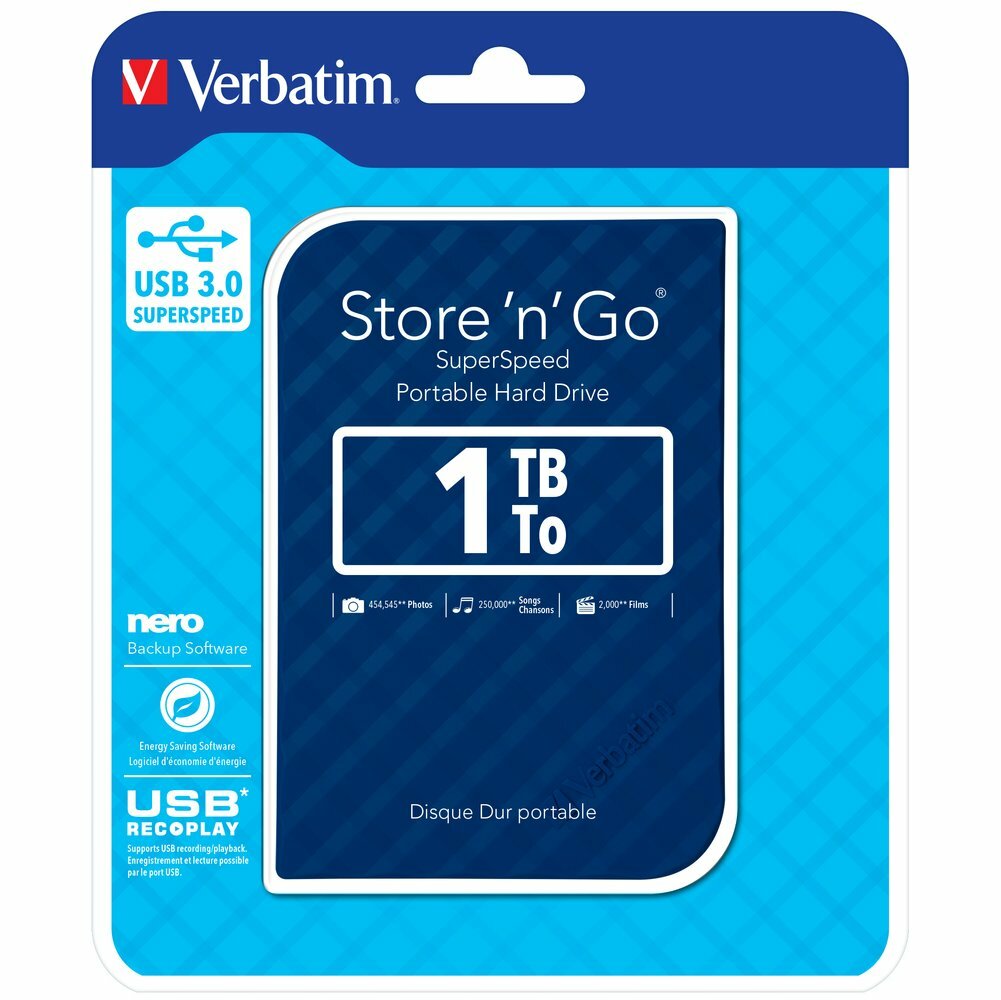 Verbatim "Store 'n' Go 53200 2.5" External HDD 1.0TB /
