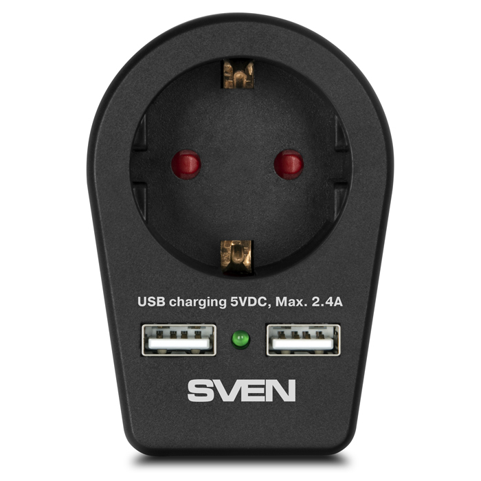 Sven SF-01U Surge Protector Black