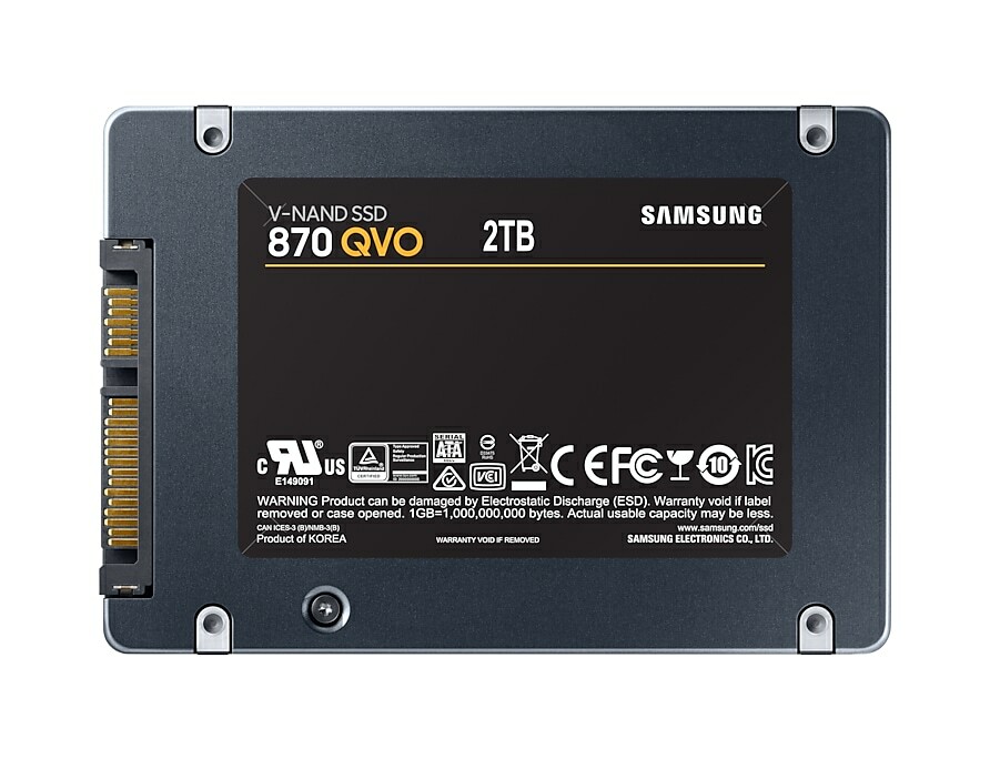 Samsung 870 QVO 2.5" SATA SSD 2.0TB MZ-77Q2T0BW
