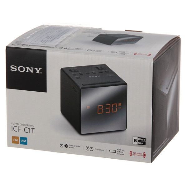SONY ICF-C1T Clock Radio with dual alarm / Black