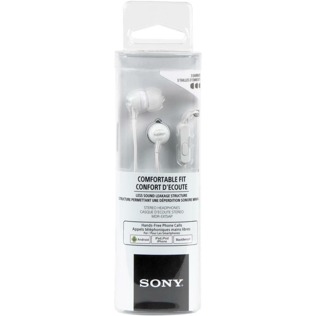 SONY MDR-EX15AP / White