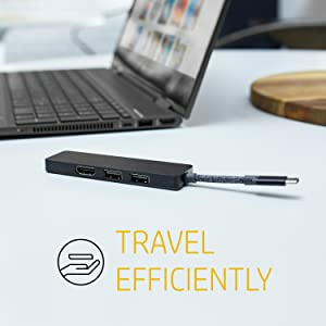 HP ENVY USB-C Hub 5LX63AA / Black