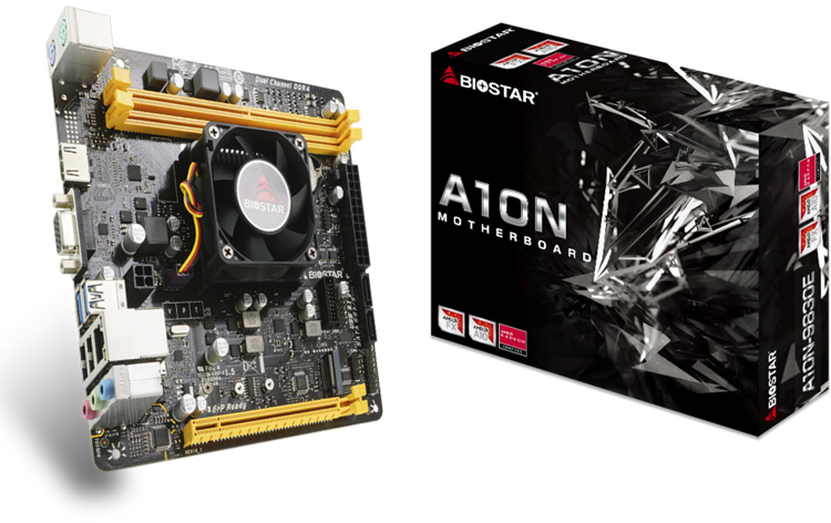 Biostar A10N-9830E + Quad-core AMD FX-9830P / Mini-ITX