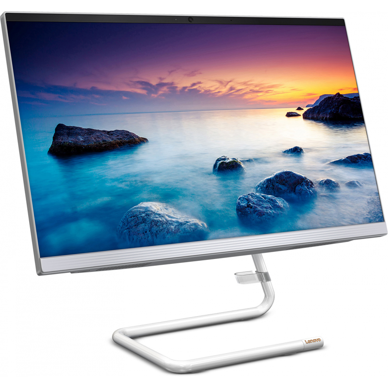 Lenovo IdeaCentre 3 24IMB0 / 23.8" FullHD WVA / i3-10100T / 8GB DDR4 / 256GB SSD / No OS / White