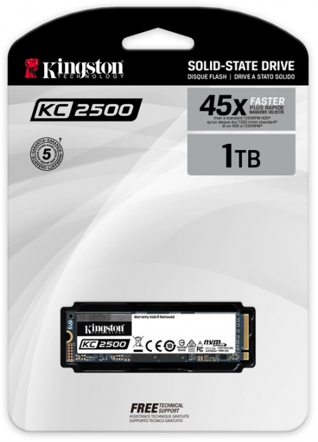Kingston KC2500 M.2 NVMe SSD 1.0TB / SKC2500M8/1000G