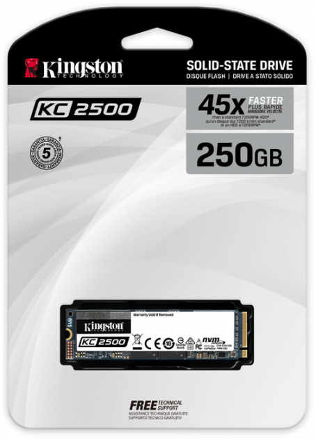 Kingston KC2500 M.2 NVMe SSD 250GB SKC2500M8/250G