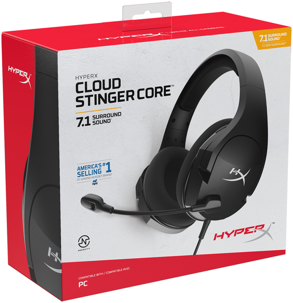 HyperX Cloud Stinger Core 7.1 / Headset / HHSS1C-AA-BK/G /