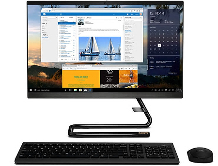 Lenovo IdeaCentre AIO 3 24IMB05 / 23.8" FullHD WVA / i5-10400T / 8GB DDR4 / 512GB NVMe / DOS / Black