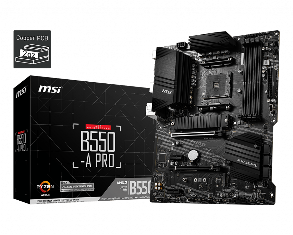 MSI MAG B550-A PRO mATX Socket AM4 AMD B550