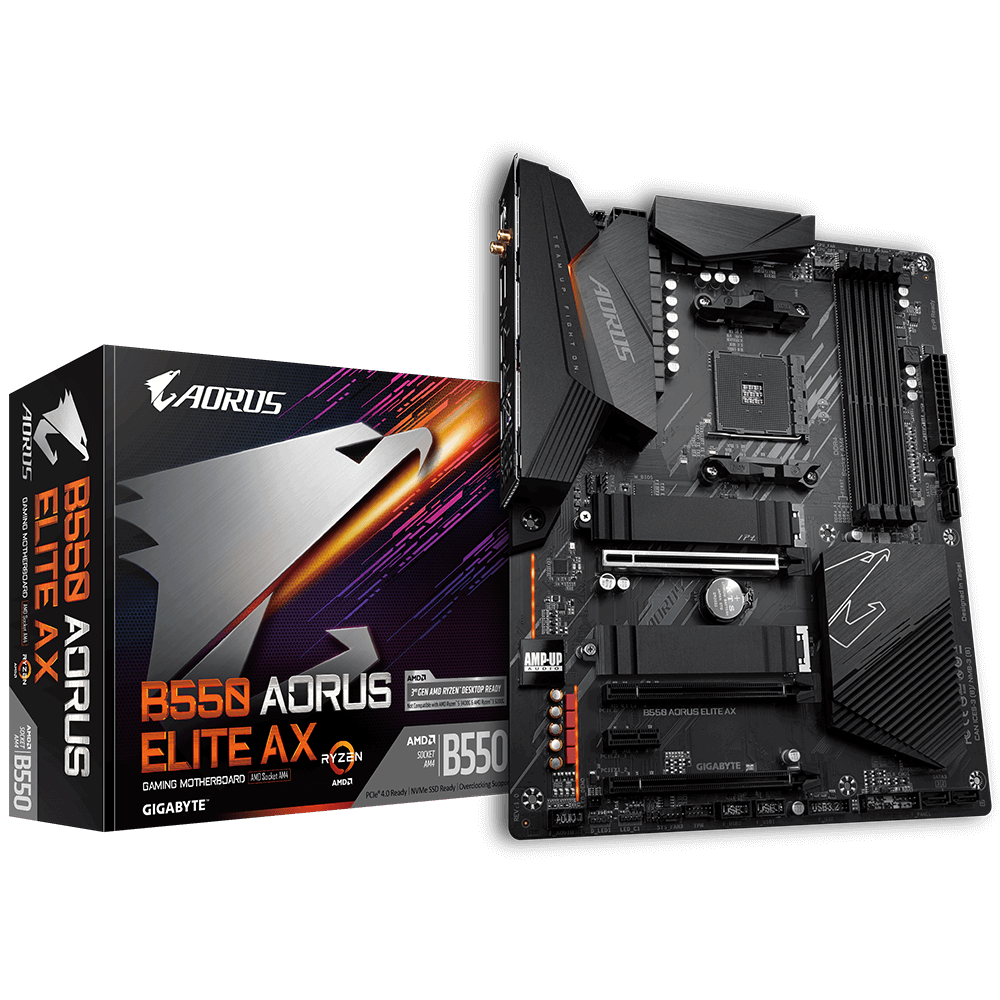 GIGABYTE B550 AORUS Elite AX ATX Socket AM4 AMD B550