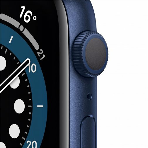 Apple Watch Series 6 GPS 44mm Blue Aluminum Case with Deep Navy Sport Band /
