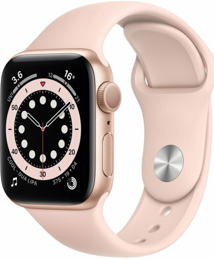 Apple Watch Series 6 GPS 40mm Gold Aluminum Case with Pink Sand Sport Band /
