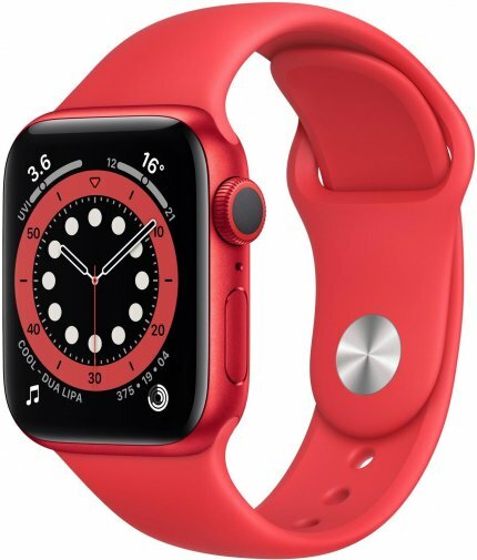 Apple Watch Series 6 GPS 40mm Red Aluminum Case with Red Sport Band /