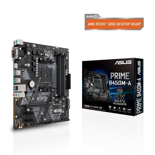 MB ASUS PRIME B450M-A / mATX / Socket AM4 / AMD B450 / Dual 2xDDR4-3466 / APU AMD graphics /