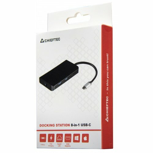 Chieftec DSC-801 Docking Station 8-in-1 / Black