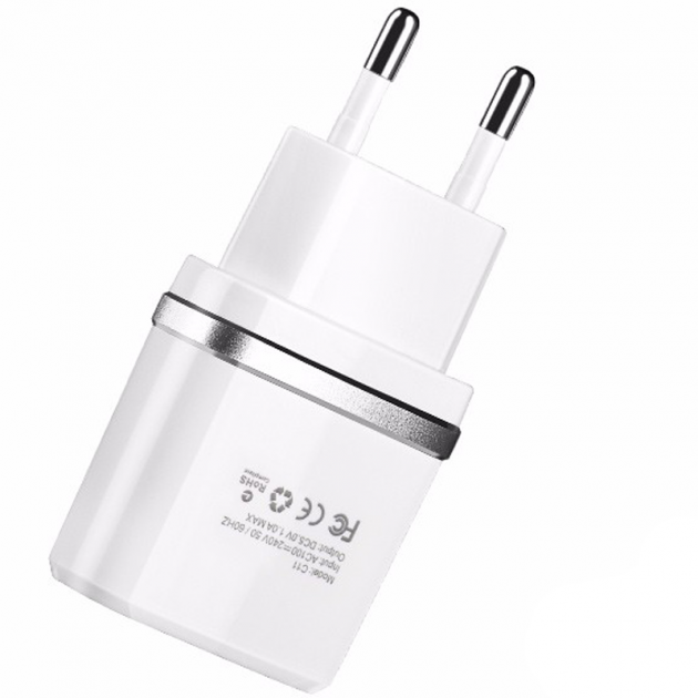 Hoco C12 Smart dual USB / White