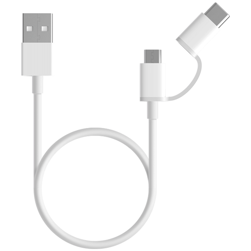 Xiaomi Mi Cable 2-in-1 USB 100cm / White
