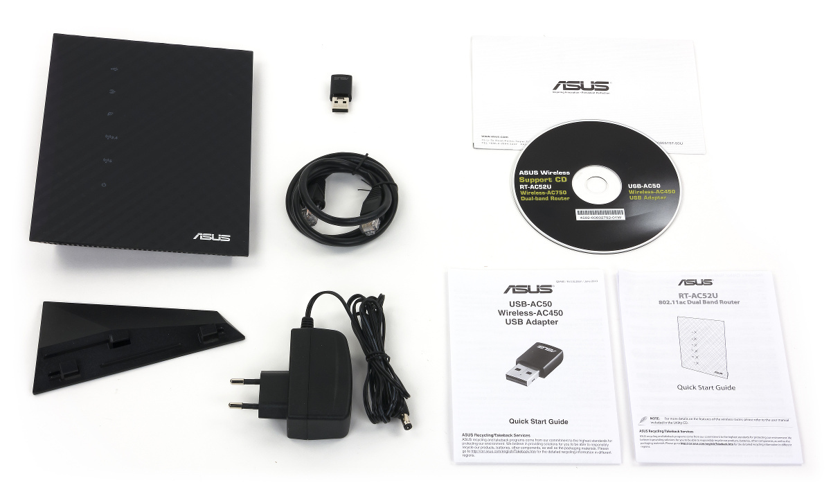 ASUS RT-AC52U Combo Pack / Black