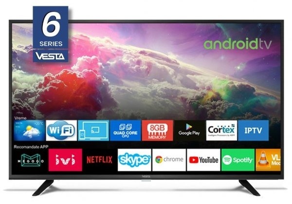 VESTA LD43E6202 / 43" FullHD Smart TV AndroidTV 9.0 /