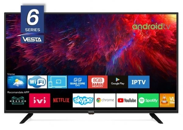 VESTA LD32E6202 / 32" HD 1366x768 Smart TV AndroidTV 9.0 /