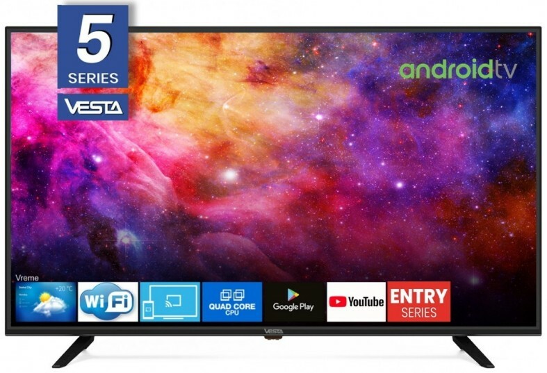 VESTA LD32E5202 / 32" HD 1366x768 Smart TV AndroidTV / Black