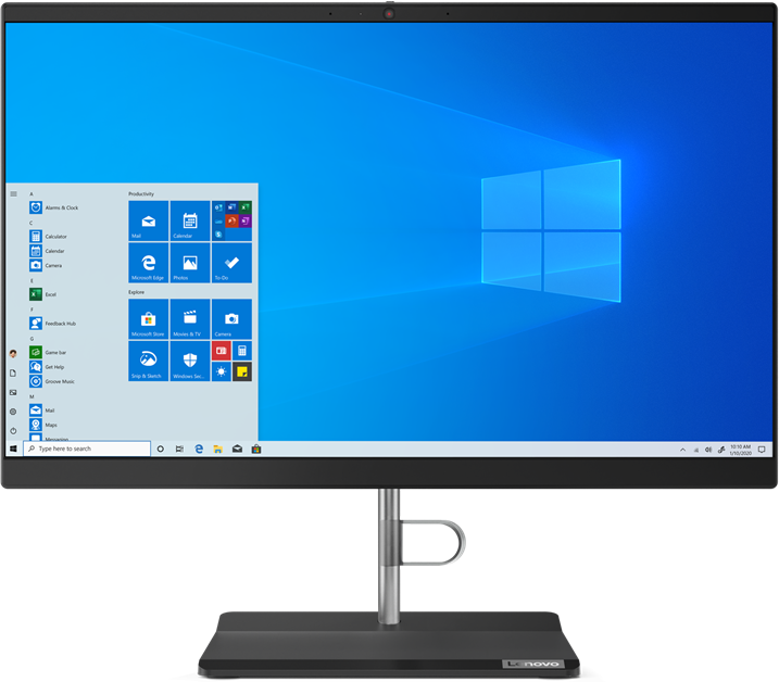 Lenovo V30a-22IML / 21.5" FullHD / Intel Core i3-10110U / 4GB DDR4 / 256GB NVMe / no OS / Black