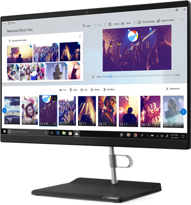 Lenovo V30a-22IML / 21.5" FullHD / Intel Core i3-10110U / 4GB DDR4 / 256GB NVMe / no OS / Black